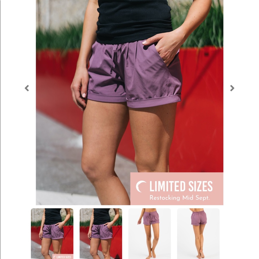 Zyia Lavender Summer Shorts